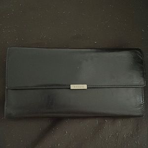 Coach black leather wallet
